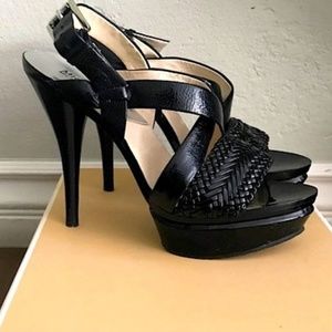 NEW Michael Kors Leather Braided Stiletto Sandal